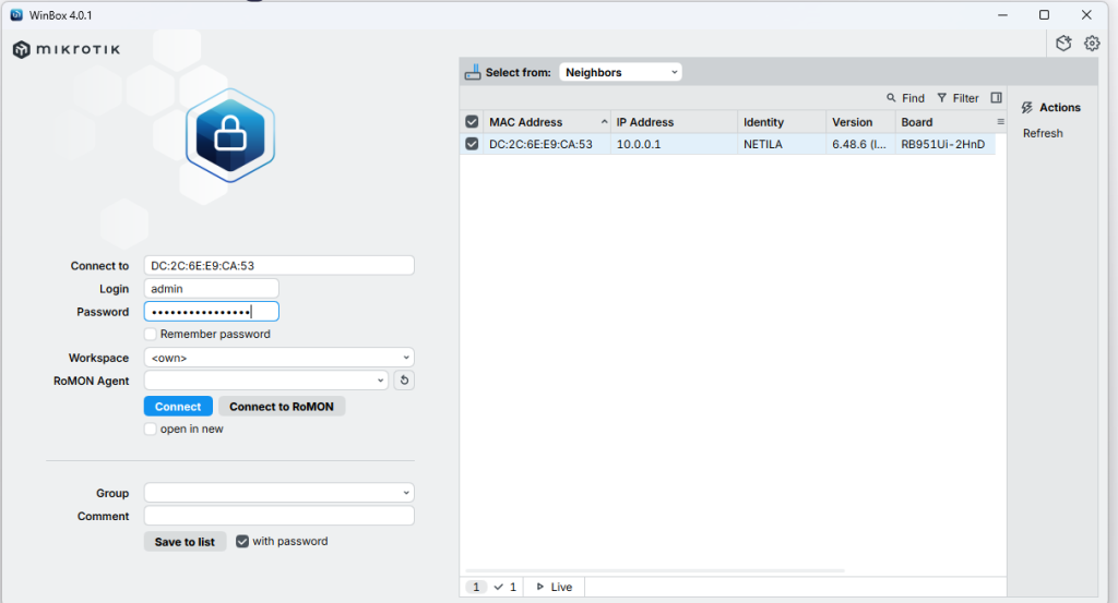 mikrotik tarlink wifi zone